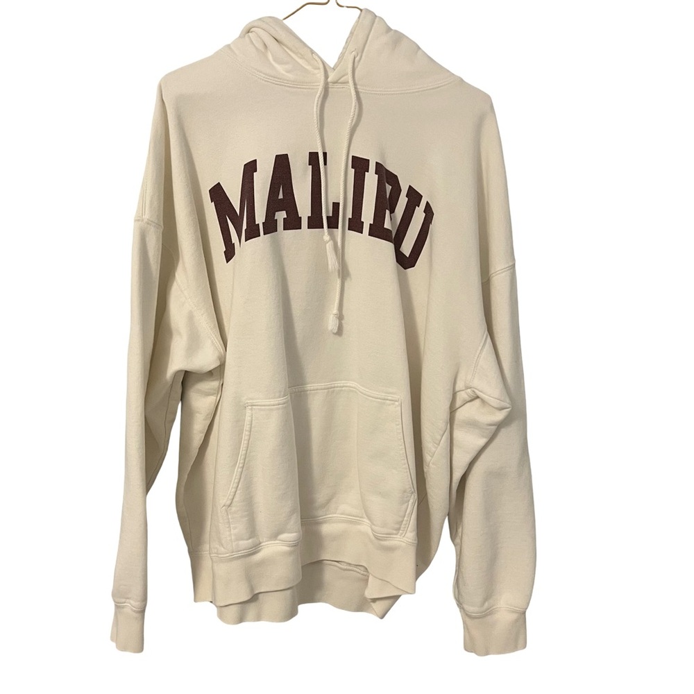 Brandy Melville White Oversized Hoodie